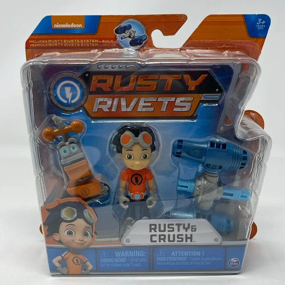RUSTY RIVETS: Rusty and Crush Play Set. NEW.